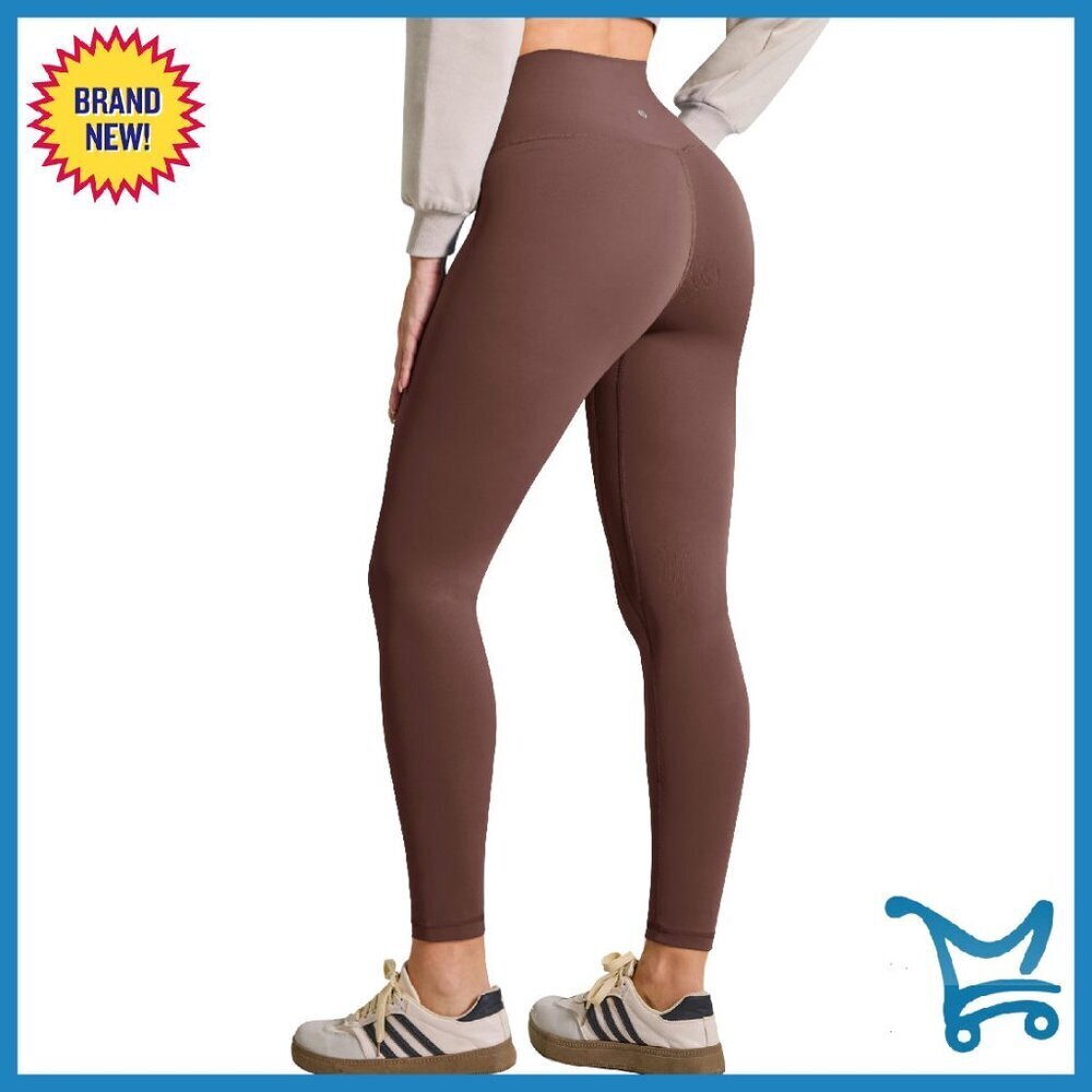 High Waisted Workout Leggings 25" Buttery Soft Yoga Pants Gym Athletic